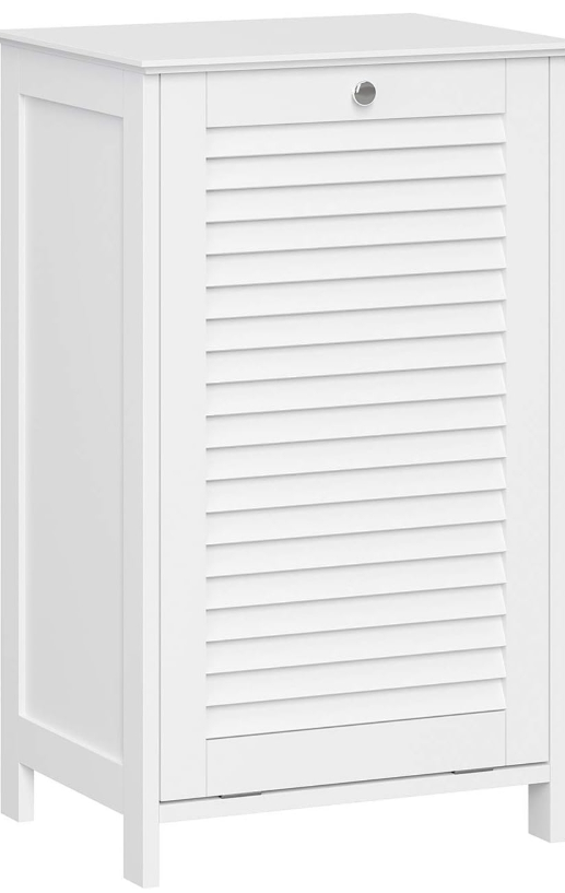 White Tilt Out Laundry Hamper - photo 2