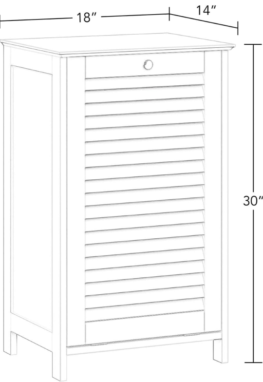White Tilt Out Laundry Hamper - photo 3