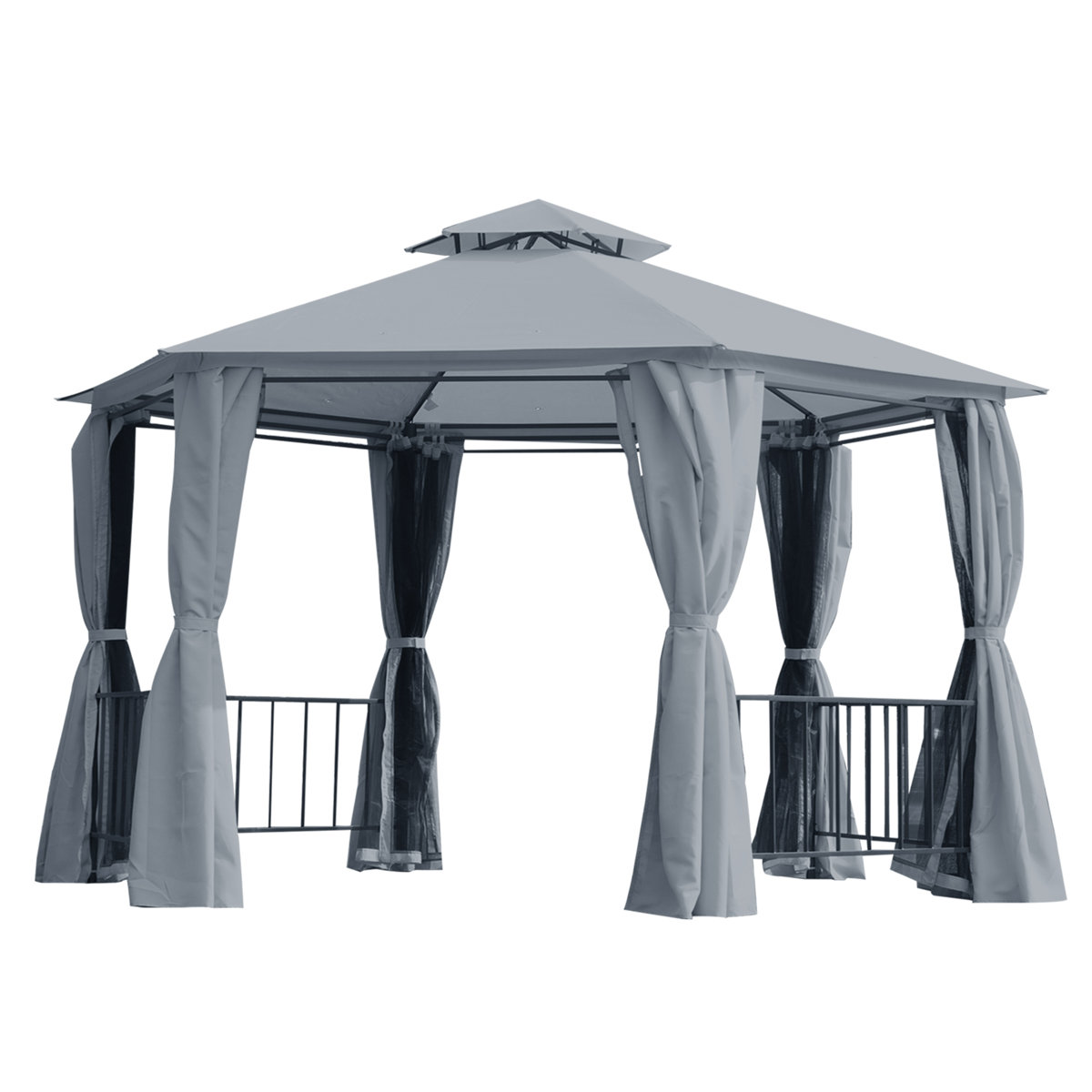 Grey Gazebo 12.75ft x 10.75ft (Top Only) - photo 3