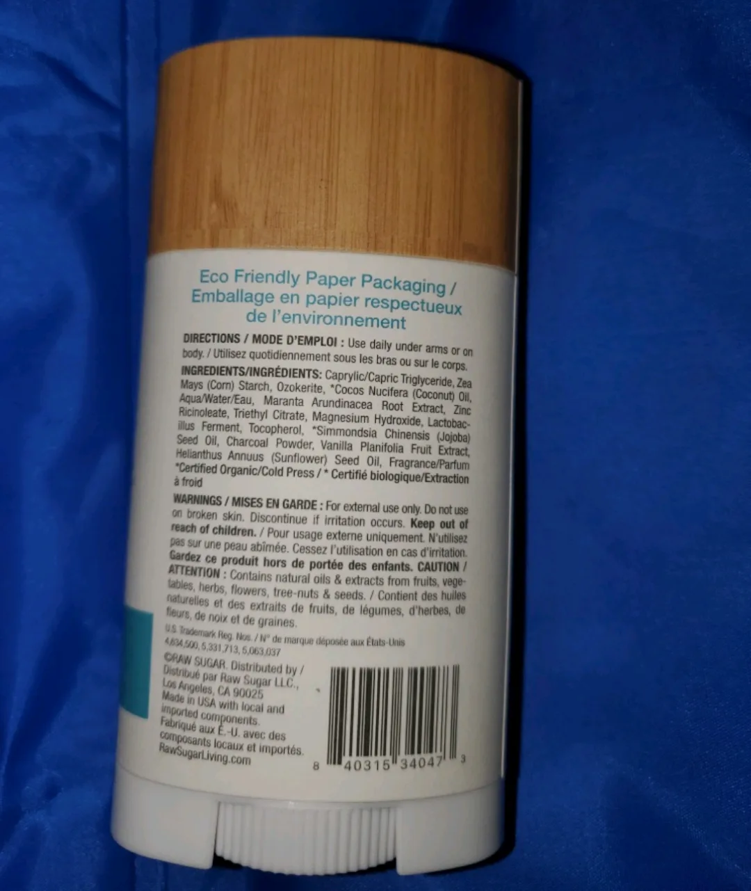 Raw Sugar vanilla bean and charcoal deodorant image indicator(2)