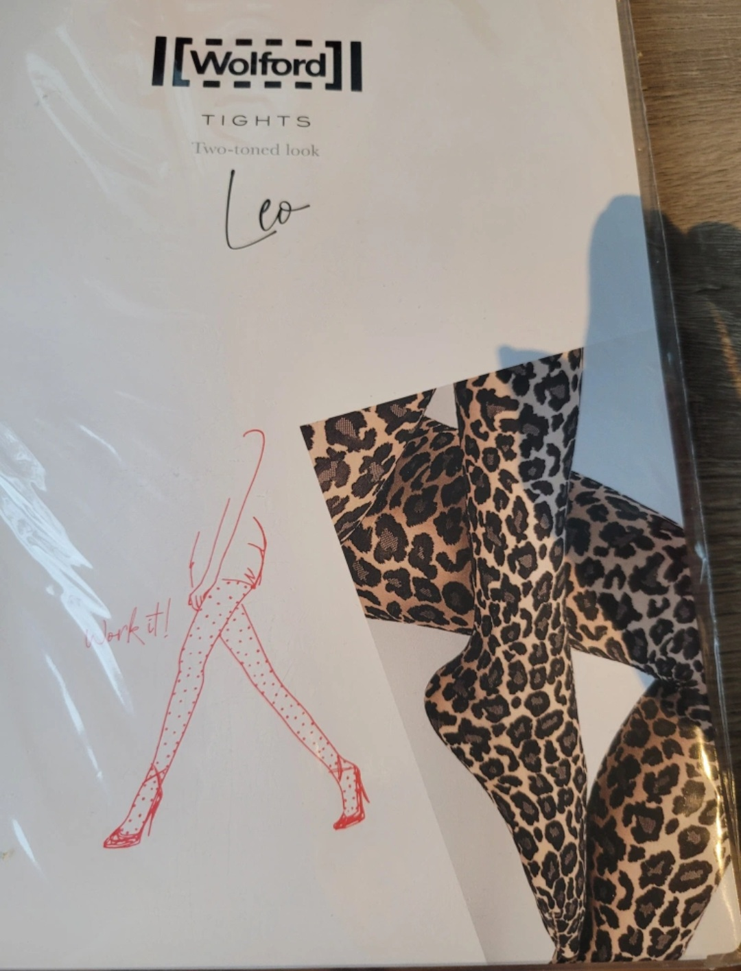 Wolford Leo Tights - Black/Black - XS