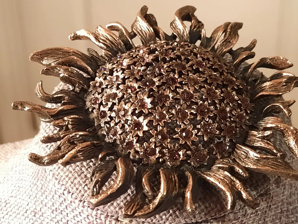 D. Pollak Sunflower Brooch Pin image indicator(2)
