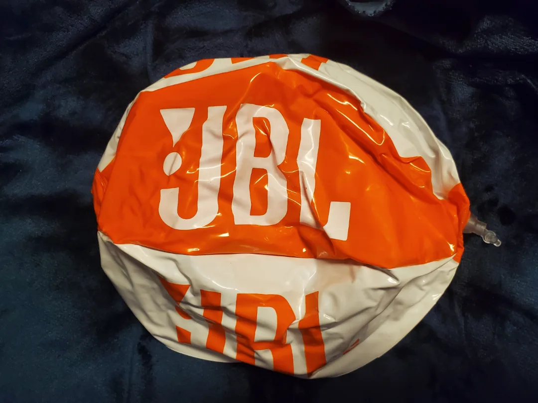 JBL Beach Ball Orange and White inflatable thumbnail
