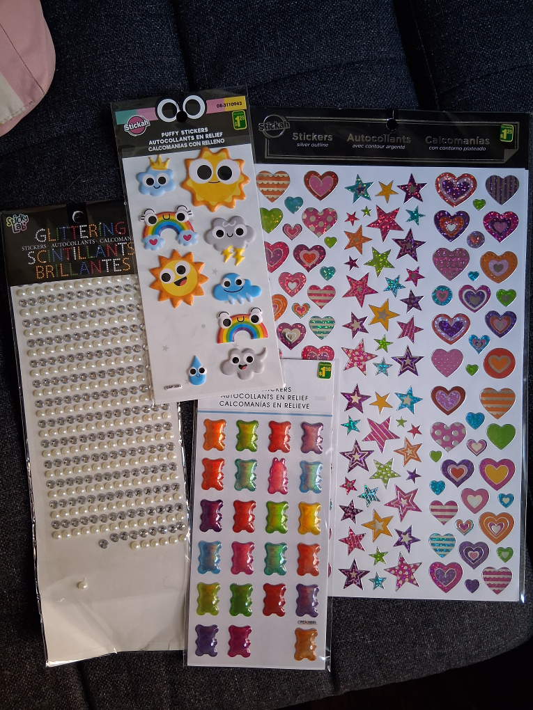 4 packs of stickers 🧡