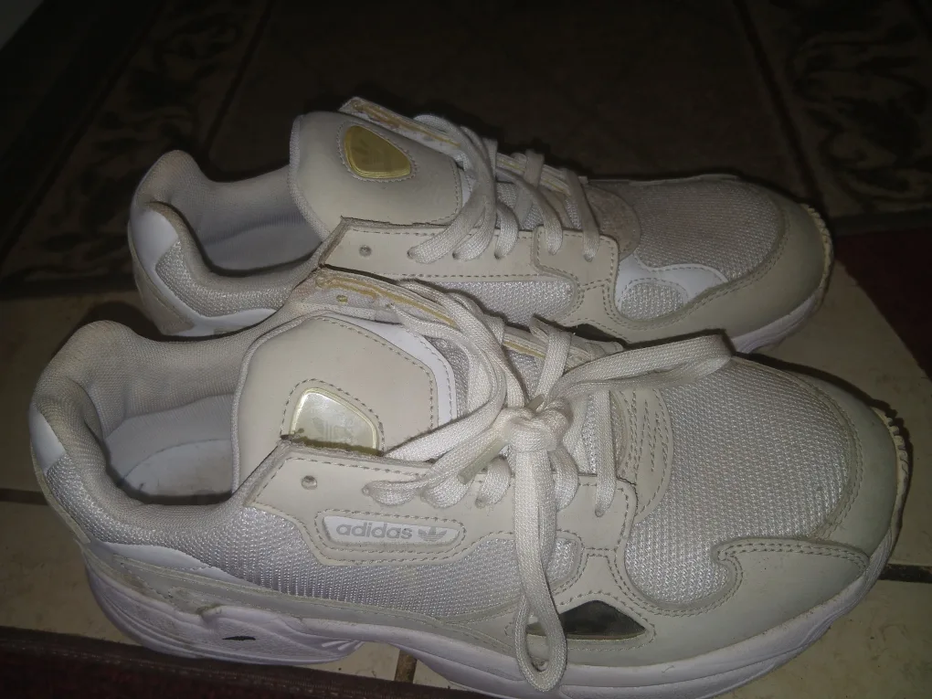 Adidas Falcon Sneakers - Size US 8 - Off White thumbnail