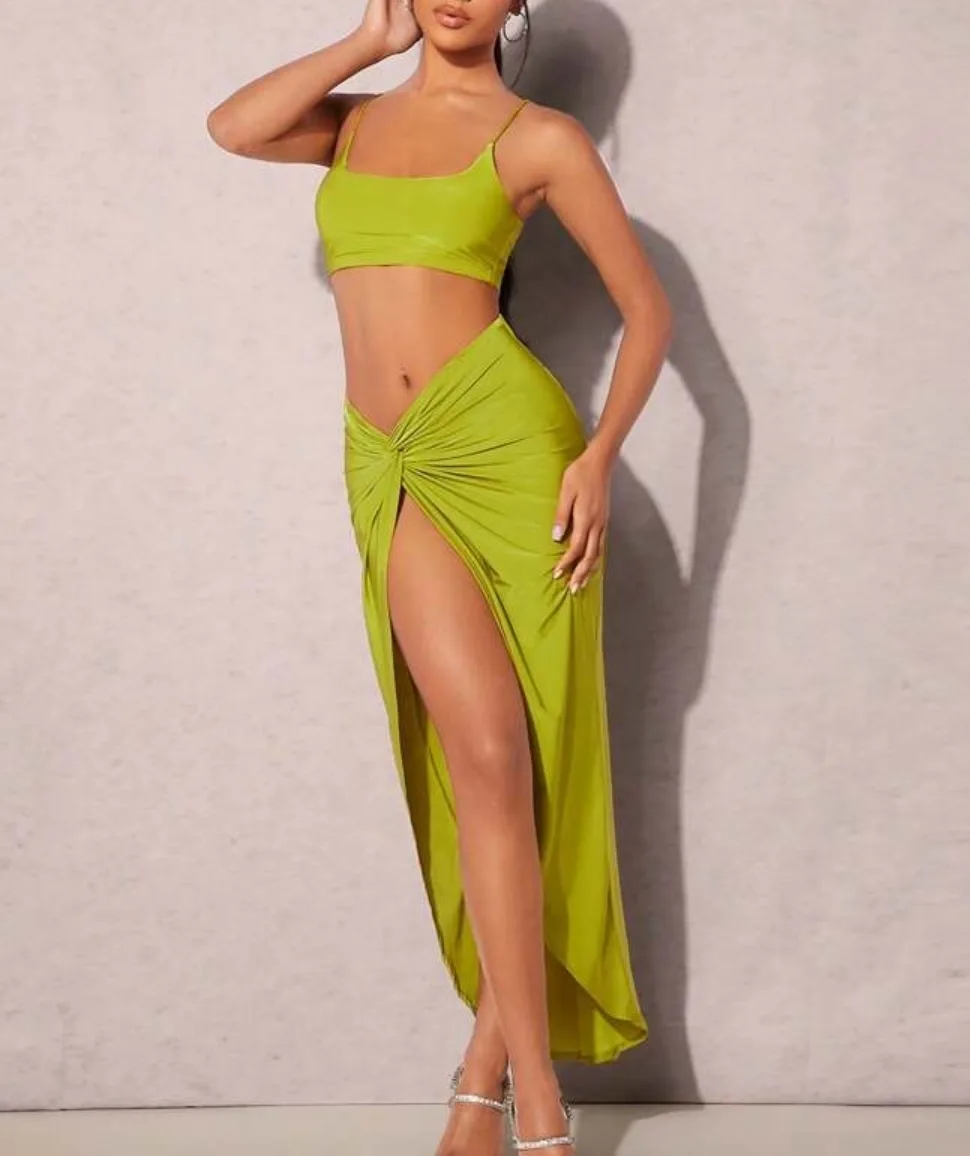 Shein Green Two-Piece Set - Size US 4 image indicator(2)