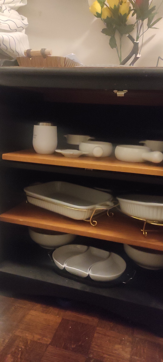 Oak and Black Display Cabinet - photo 4