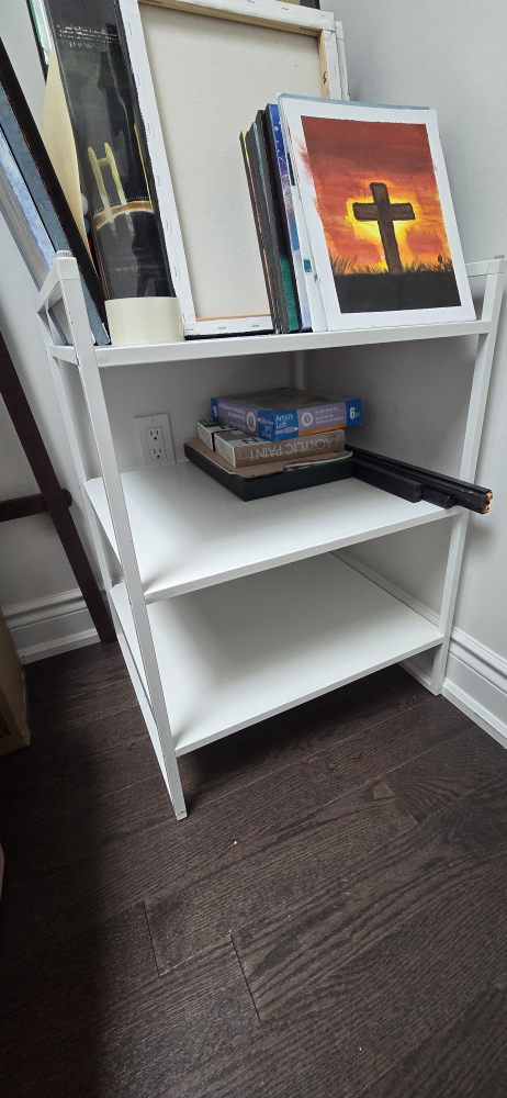 IKEA JONAXEL White Shelf Unit