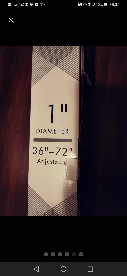 Elegant Curtain Rod 36-72" BNIB image indicator(4)