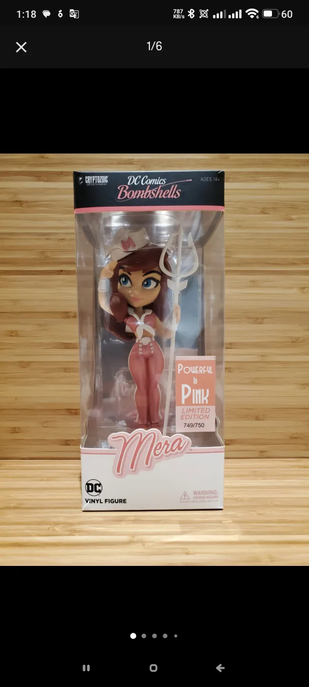 DC Comics Bombshells Mera Vinyl Figure thumbnail