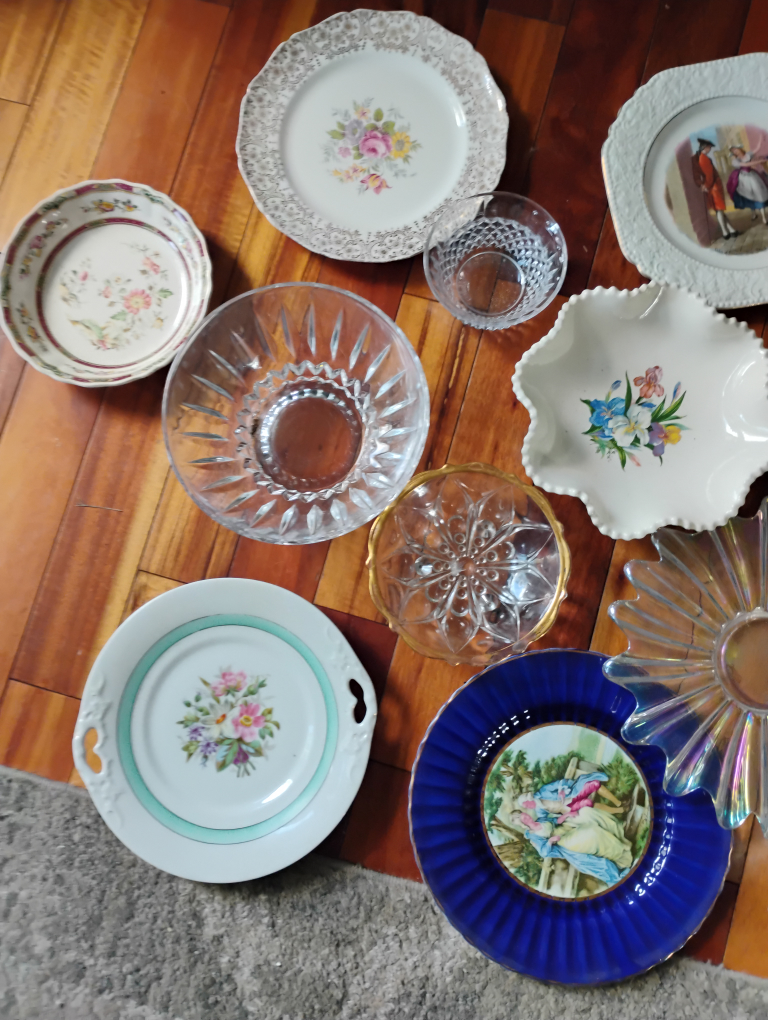 Vintage Decorative Plates and Bowls crystal cut glass - photo 2