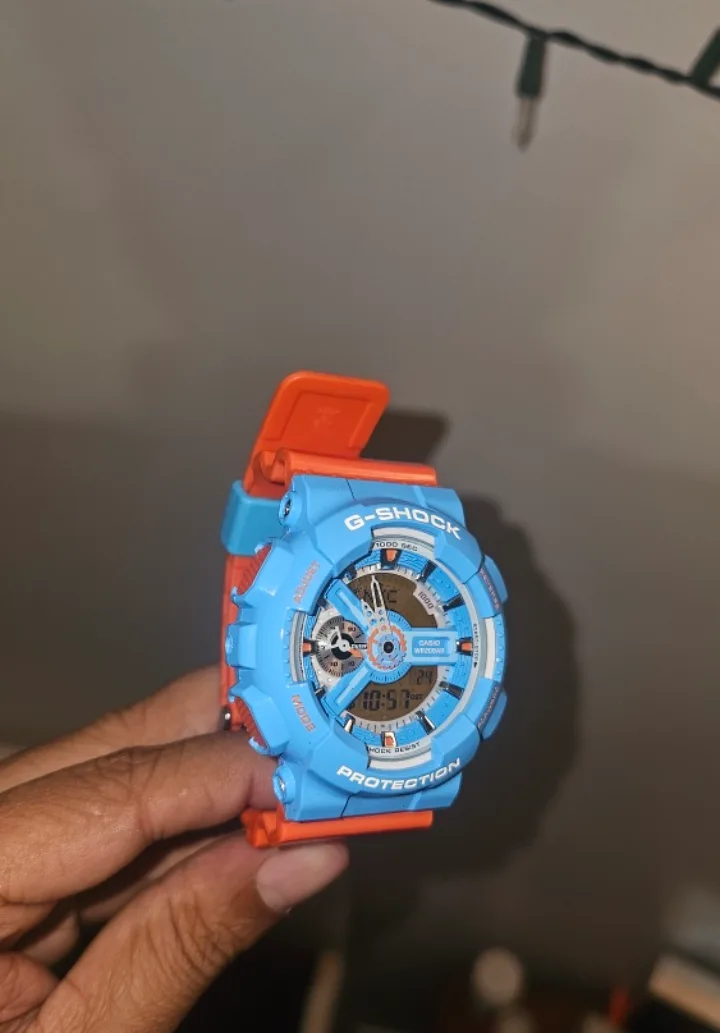 G-Shock GA-110TX-2A Watch Blue/Orange image indicator(2)