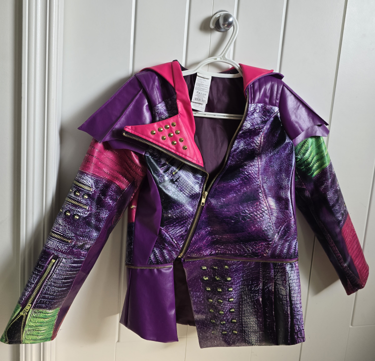 Disney Descendants Evie Costume leather Jacket Size L (10-12)