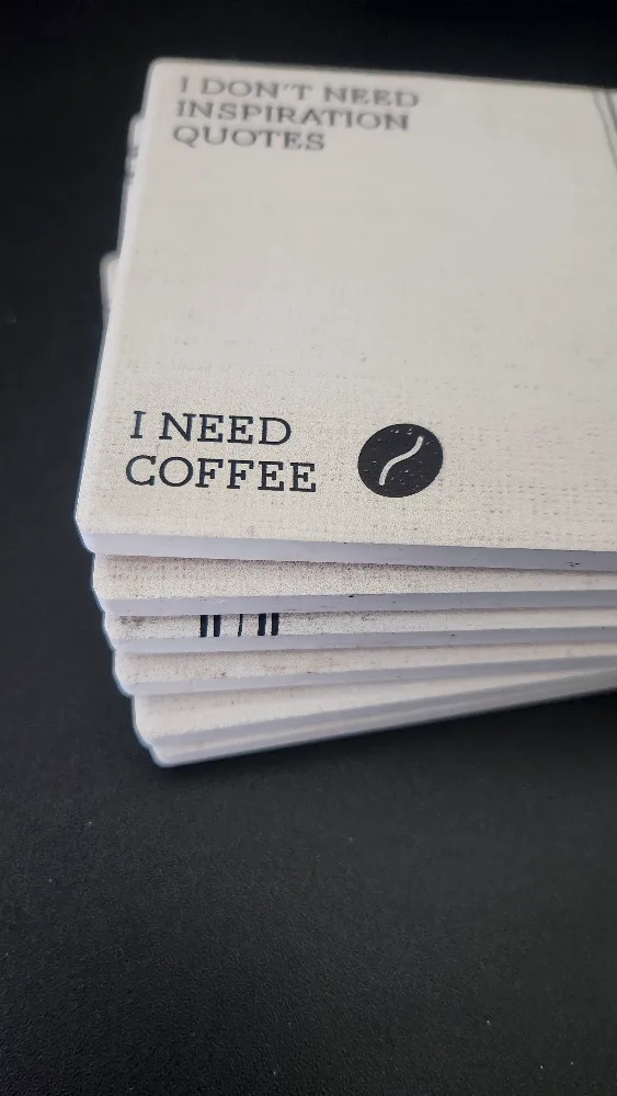 Coffee themed coasters, set of 6 thumbnail