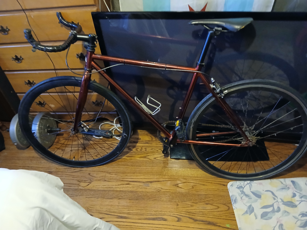 Custom Fixed Gear Bike - Burgundy - photo 4