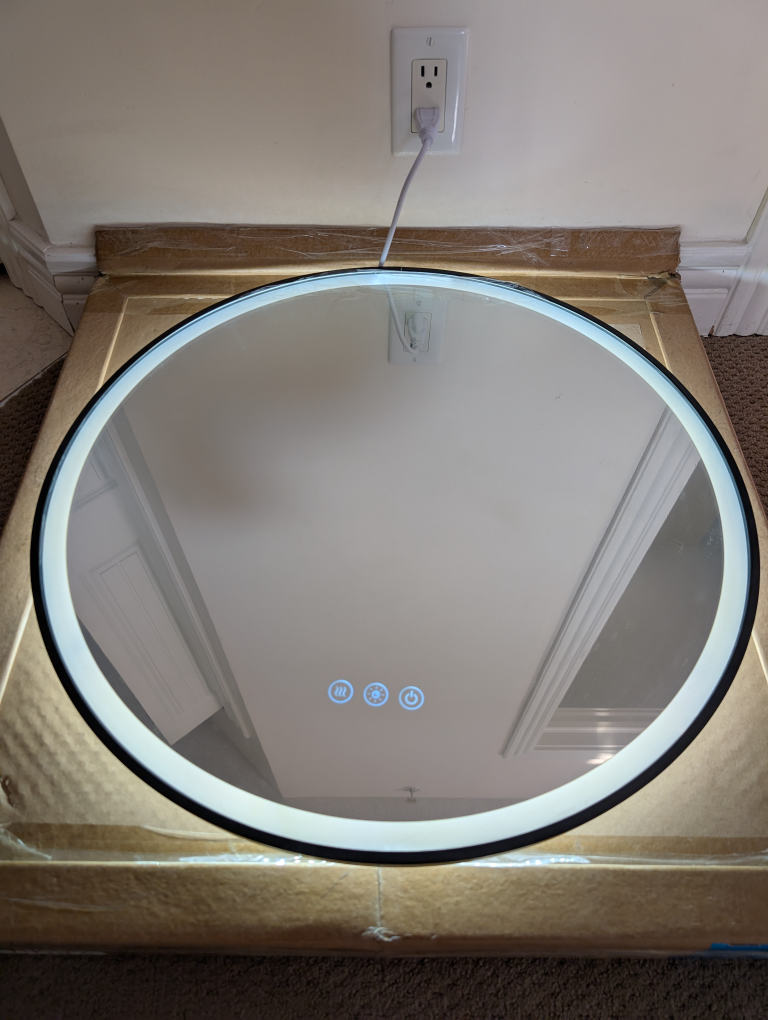 AXOTEXE Round LED Bathroom Mirror 23.6" - NEW!