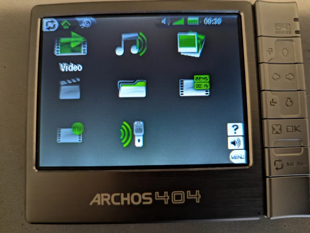 Archos 404 30gb portable DVR media player image indicator(2)