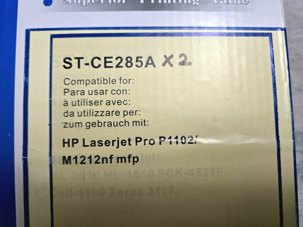 Laser Toner Cartridge x2 for HP LaserJet Pro P1102/M1212nf - photo 2