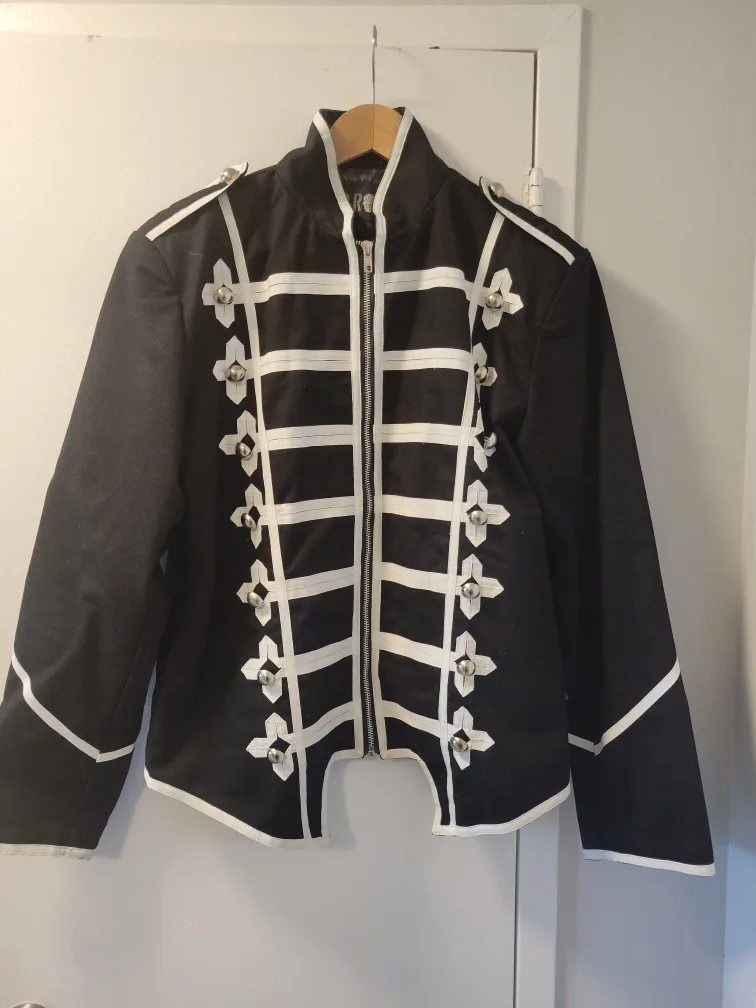 Black Parade Costume - Black Military Style Jacket thumbnail