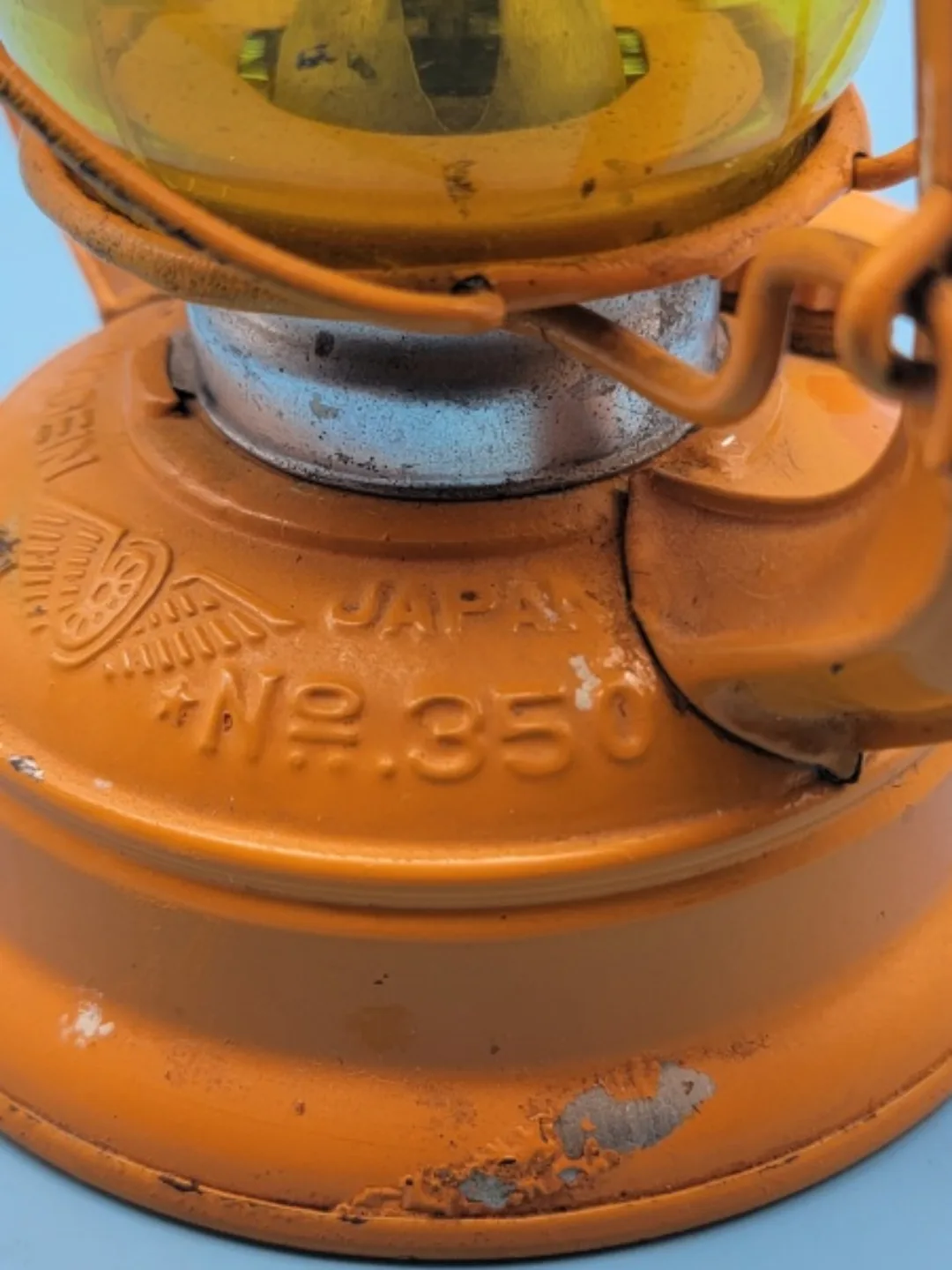Winged Wheel No.350 KEROSENE LANTERN Made in Japan image indicator(6)