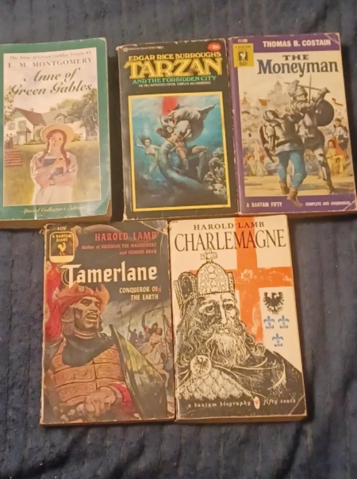 5 paperback books in Adventure/Biography/Fiction. thumbnail
