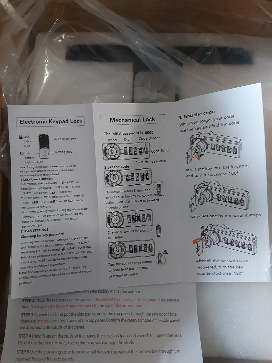 WASAI Console Gun Safe - Electronic Keypad Lock brand is image indicator(9)