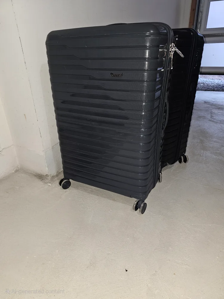 Large Concord Luggage - Black and Grey image indicator(4)