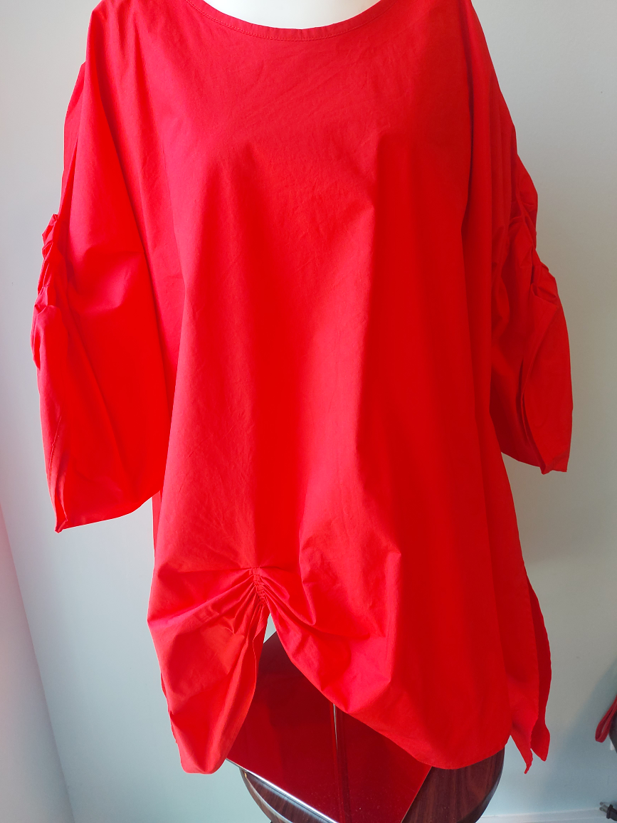 Designer Red Tunic Top Brand New