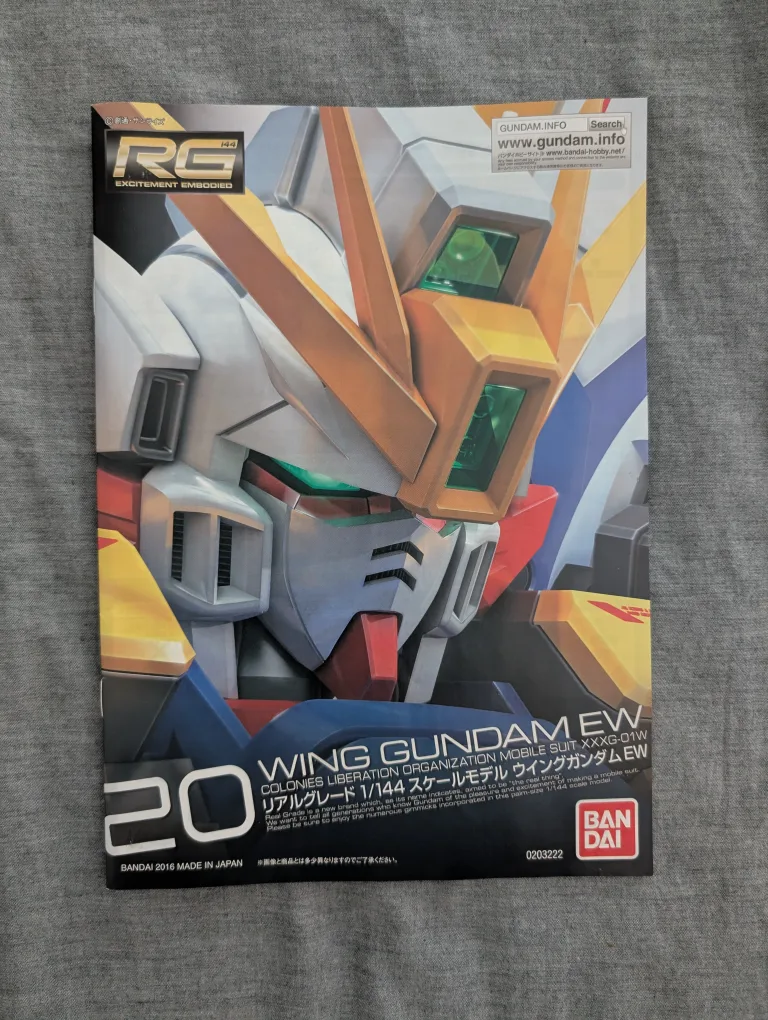 Bandai Wing Gundam EW 1/144 Scale Model Kit - RG image indicator(2)