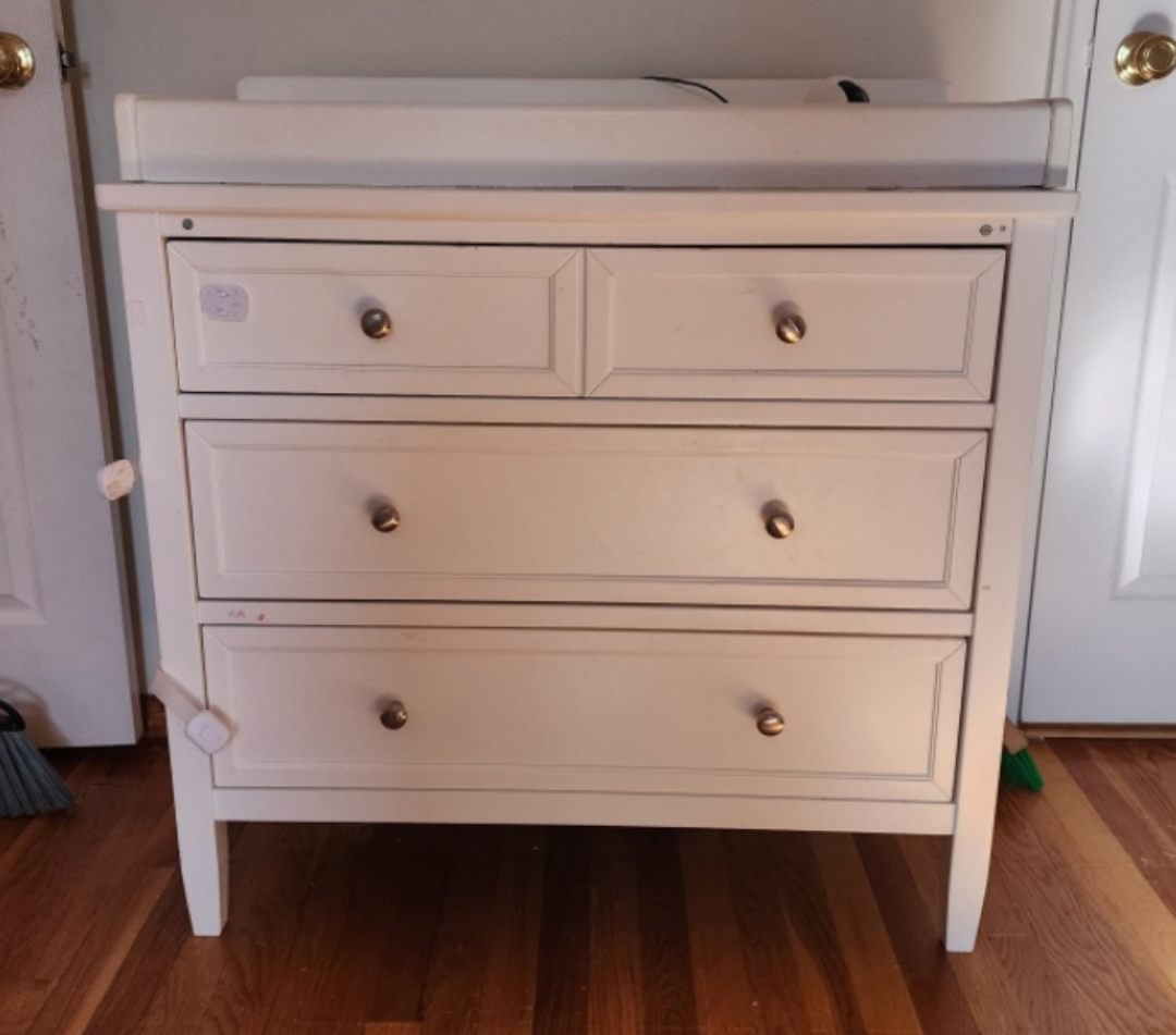 White Changing Table Dresser