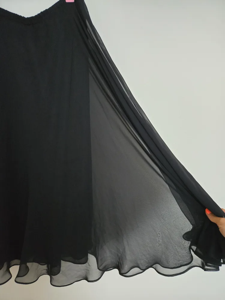 Black Chiffon Skirt image indicator(2)