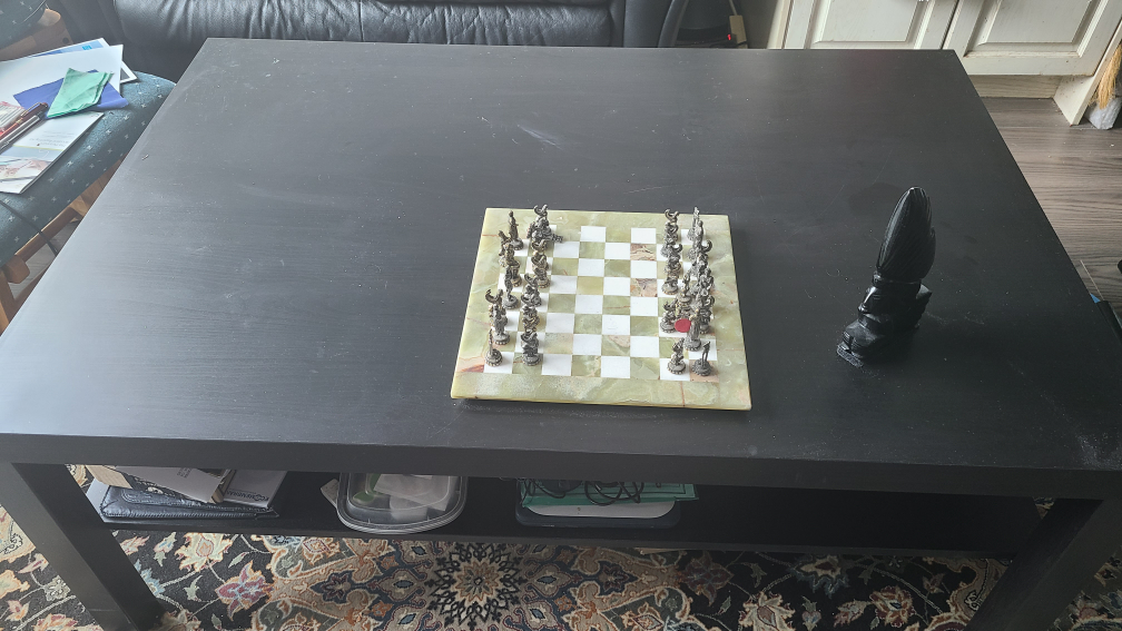 Black Coffee Table with Shelf - photo 3