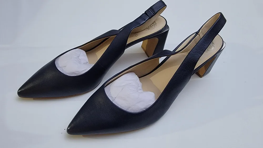 Vince Camuto Women’s Hamden Slingback Pumps – Deep Navy, Size 12 image indicator(2)