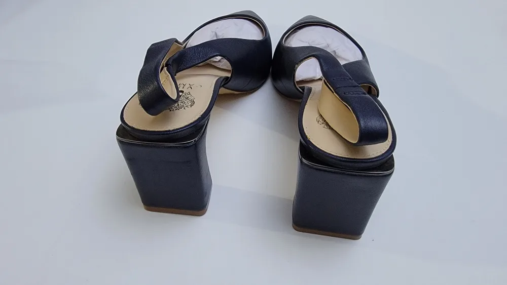 Vince Camuto Women’s Hamden Slingback Pumps – Deep Navy, Size 12 image indicator(3)