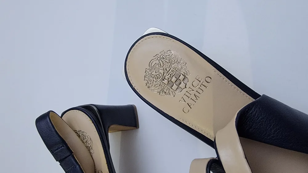 Vince Camuto Women’s Hamden Slingback Pumps – Deep Navy, Size 12 image indicator(5)