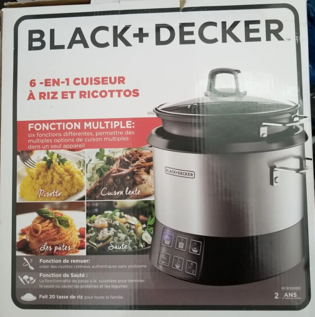 🧡Black+Decker 6-in-1 Rice & Risotto Cooker thumbnail