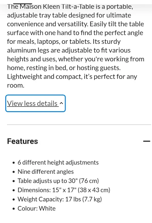 Tiltabe, Portable Table image indicator(6)
