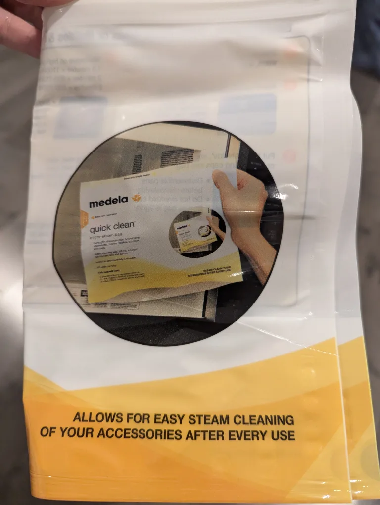 🧡 2 never used Medela Quick Clean Micro-Steam Bags image indicator(2)
