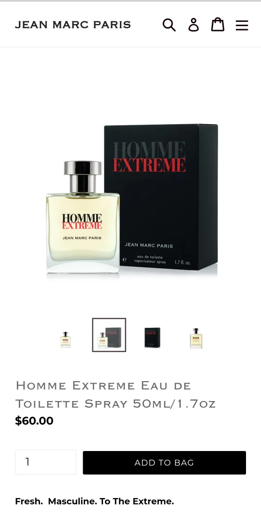 Homme Extreme eau de toilette thumbnail
