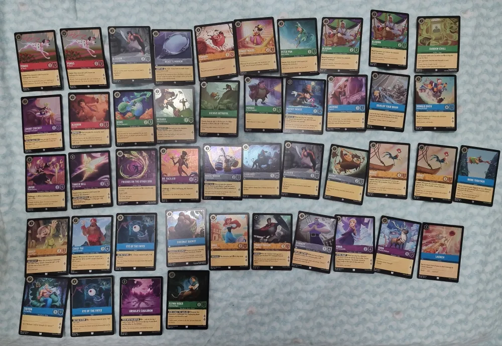 LORCANA RARE CARDS + BULK LOT ~800 Cards for $500 OBO image indicator(5)