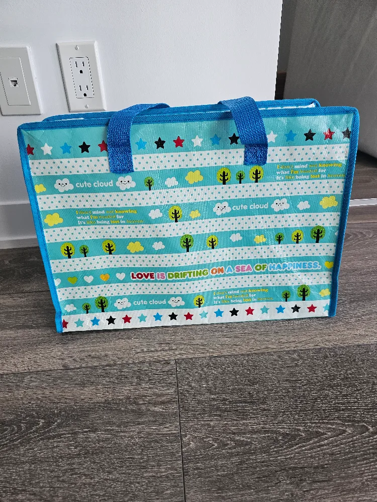 (NEW)Cute Blue Tote Bag thumbnail