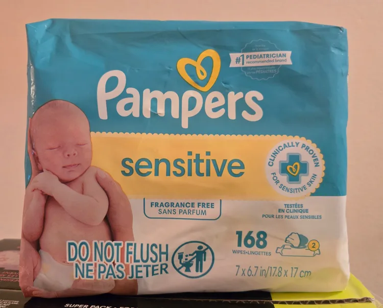 Pampers Sensitive Baby Wipes - 168 Count thumbnail