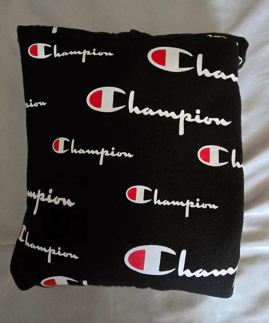 Champion All Over Print Hoodie - Black - Size L Youth image indicator(7)