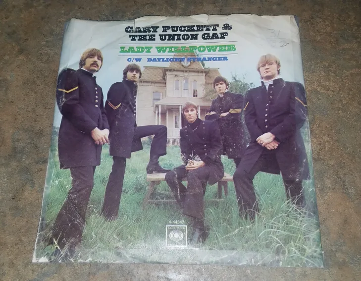 Gary Puckett Union Gap Lady Willpower 45 RPM2 w Picture Sleeve thumbnail