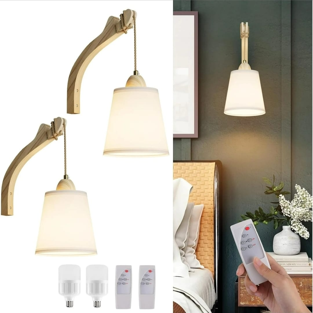 Wireless Wall Sconce - Dimmable Brightness