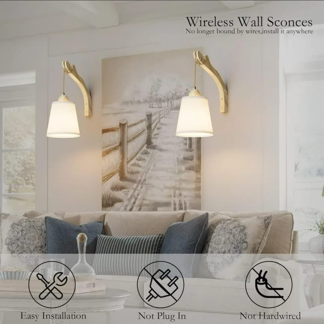 Wireless Wall Sconce - Dimmable Brightness - photo 3