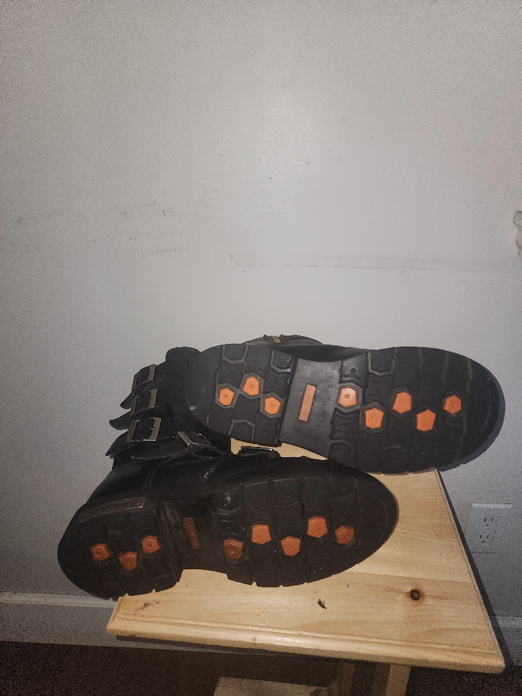 Harley-Davidson Black Leather Motorcycle Boots - photo 4