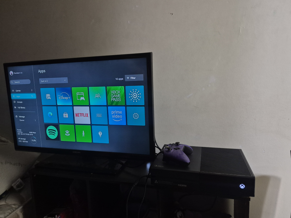Xbox One Console with Purple Controller - photo 3