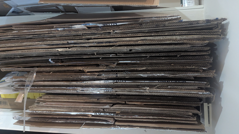 About 100 Cardboard Sheets - Moving Boxes Various sizes