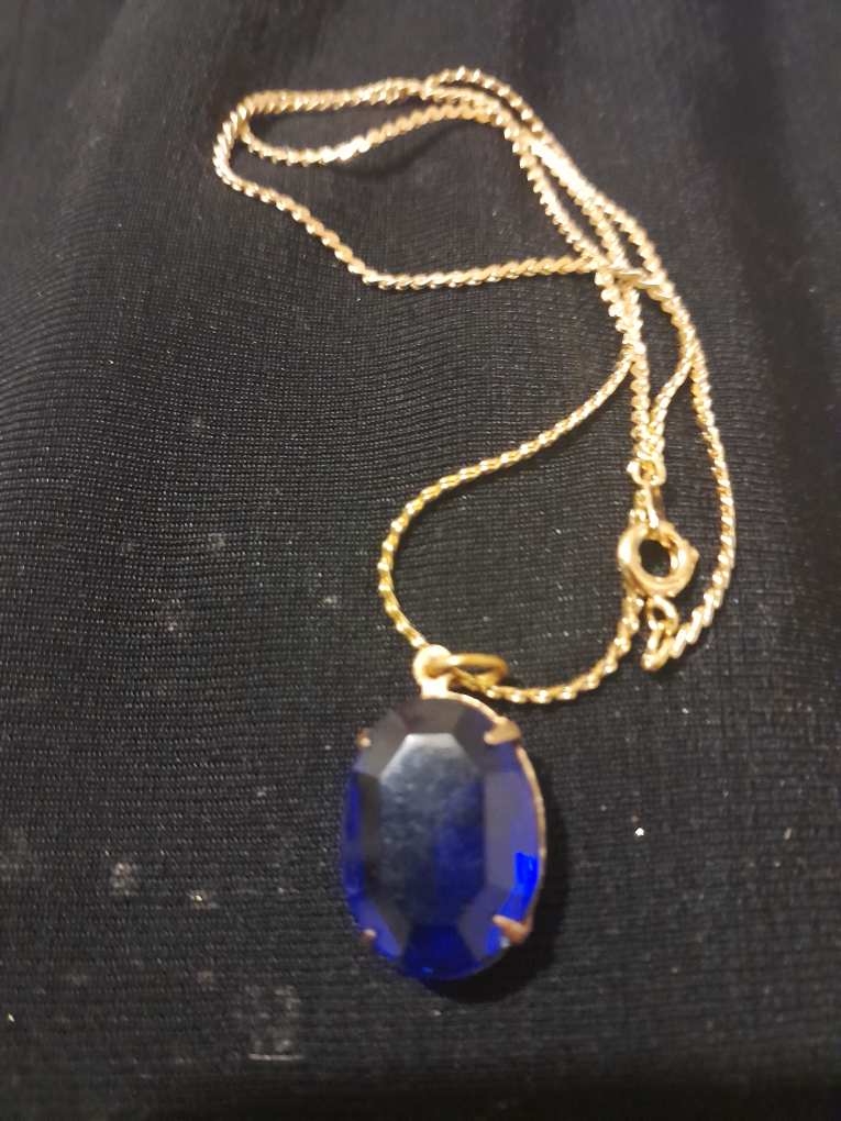 Necklace with Blue pendant